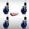 Service Caster 5'' SS Solid Poly Wheel Swivel 1-3/4'' Expanding Stem Caster Set, 4PK SCC-SSEX20S514-SPUS-134-4 - alternate 3